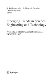 Emerging Trends in Science, Engineering and Technology Proceedings of International Conference, INCOSET 2012  Cover Image