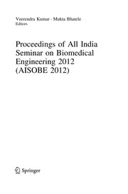 Proceedings of All India Seminar on Biomedical Engineering 2012 (AISOBE 2012) Cover Image