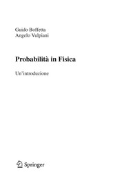 Probabilità in Fisica Un’introduzione  Cover Image