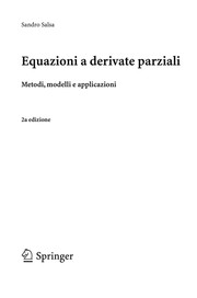 Equazioni a derivate parziali Metodi, modelli e applicazioni  Cover Image