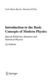 Introduction to the Basic Concepts of Modern Physics Special Relativity, Quantum and Statistical Physics  Cover Image