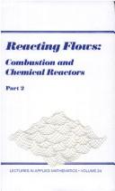Reacting flows : combustion and chemical reactors  Cover Image