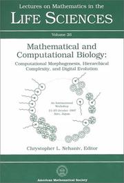 Mathematical and computational biology : computational morphogenesis, hierarchical complexity, and digital evolution : an international workshop, 21-25 October, 1997, University of Aizu, Aizu-Wakamatsu City, Japan  Cover Image
