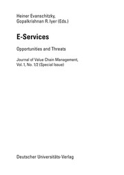 E-Services Opportunities and Threats  Cover Image