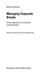Managing Corporate Brands A new approach to corporate communication  Cover Image