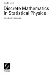 Discrete Mathematics in Statistical Physics Introductory Lectures  Cover Image