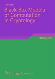 Black-Box Models of Computation in Cryptology Cover Image