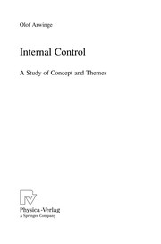 Internal Control A Study of Concept and Themes  Cover Image