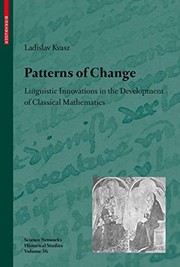 Patterns of Change Linguistic Innovations in the Development of Classical Mathematics  Cover Image