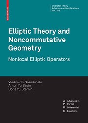 Elliptic Theory and Noncommutative Geometry Nonlocal Elliptic Operators  Cover Image