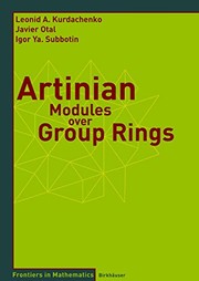 Artinian Modules over Group Rings Cover Image