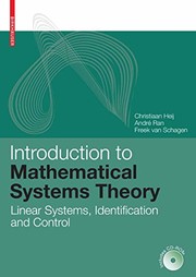 Introduction to Mathematical Systems Theory Linear Systems, Identification and Control  Cover Image