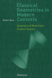 Classical Geometries in Modern Contexts Geometry of Real Inner Product Spaces  Cover Image