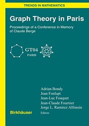 Graph Theory in Paris Proceedings of a Conference in Memory of Claude Berge  Cover Image