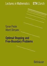 Optimal Stopping and Free-Boundary Problems Cover Image