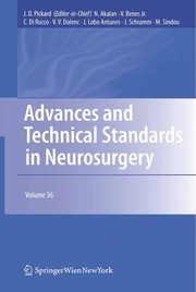 Advances and Technical Standards in Neurosurgery Cover Image