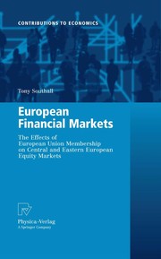 European Financial Markets The Effects of European Union Membership on Central and Eastern European Equity Markets  Cover Image
