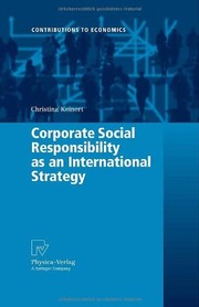 Corporate Social Responsibility as an International Strategy Cover Image