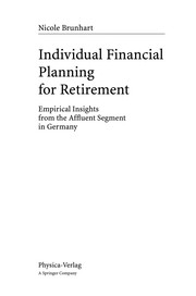 Individual Financial Planning for Retirement Empirical Insights from the Affluent Segment in Germany  Cover Image