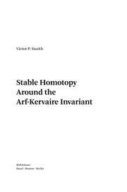 Stable Homotopy Around the Arf-Kervaire Invariant Cover Image