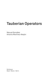 Tauberian Operators Cover Image