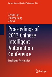 Proceedings of 2013 Chinese Intelligent Automation Conference Intelligent Automation  Cover Image