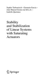 Stability and Stabilization of Linear Systems with Saturating Actuators Cover Image