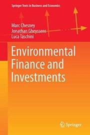 Environmental Finance and Investments Cover Image