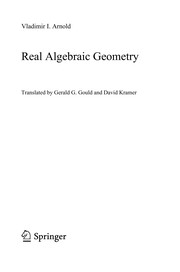 Real Algebraic Geometry Cover Image