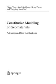 Constitutive Modeling of Geomaterials Advances and New Applications  Cover Image