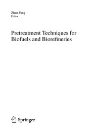Pretreatment Techniques for Biofuels and Biorefineries Cover Image