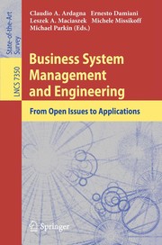 Business System Management and Engineering From Open Issues to Applications  Cover Image
