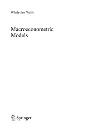 Macroeconometric Models Cover Image