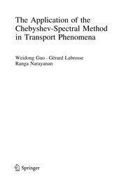 The Application of the Chebyshev-Spectral Method in Transport Phenomena Cover Image