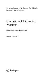 Statistics of Financial Markets Exercises and Solutions  Cover Image