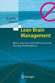 Lean Brain Management More Success and Efficiency by Saving Intelligence  Cover Image
