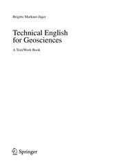 Technical English for Geosciences Cover Image