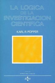 La lógica de la investigación científica  Cover Image