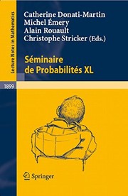 Séminaire de Probabilités XL Cover Image