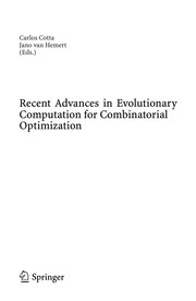 Recent Advances in Evolutionary Computation for Combinatorial Optimization Cover Image