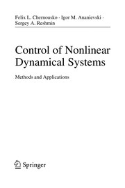 Control of Nonlinear Dynamical Systems Methods and Applications  Cover Image