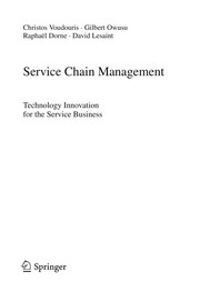 Service Chain Management Technology Innovation for the Service Business  Cover Image