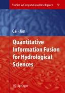 Quantitative Information Fusion for Hydrological Sciences Cover Image