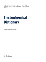 Electrochemical Dictionary Cover Image