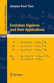 Evolution Algebras and their Applications Cover Image