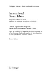 International Steam Tables Properties of Water and Steam Based on the Industrial Formulation IAPWS-IF97  Cover Image