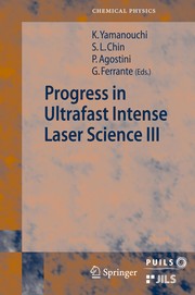 Progress in Ultrafast Intense Laser Science III Cover Image