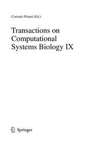 Transactions on Computational Systems Biology IX Cover Image