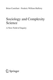 Sociology and Complexity Science A New Field of Inquiry  Cover Image