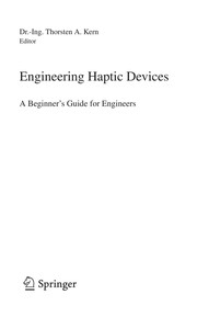 Engineering Haptic Devices A Beginner's Guide for Engineers  Cover Image